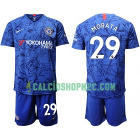 Chelsea Morata 29 Bambino Maglia Prima 2019/2020 Manica Corta (+ Pantaloncini)